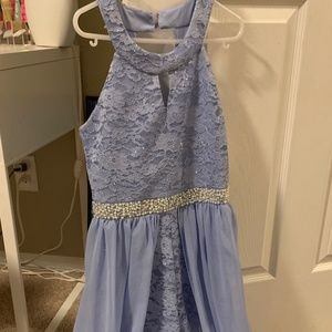 Light blue formal girls dress/romper
